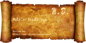 Már Diána névjegykártya